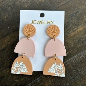 New large acrylic drop earrings